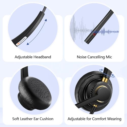 Arama Phone Headset for Office Phones for Polycom & Other IP Phones(A800S1) - Image 4