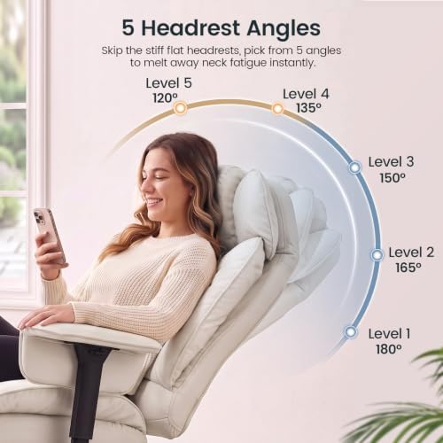 SEDETA Executive Home Office Chairs with Footrest,PU Leather Computer Chair - Image 3