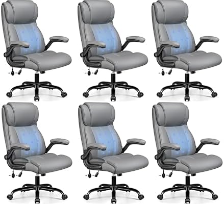 BESTFAIR Ergonomic Office Chair, Adjustable Lumbar Support, High Back, Gray by BESTFAIR