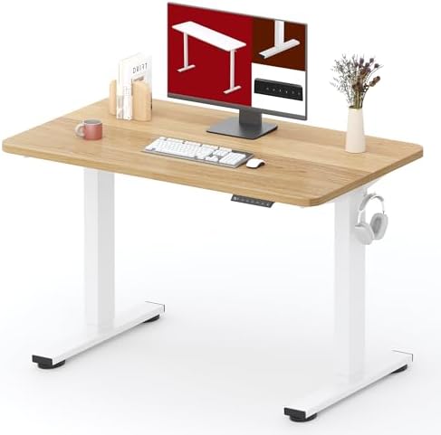 SANODESK 40''x24'' Height Adjustable Electric Standing Desk for Home Office by sanodesk