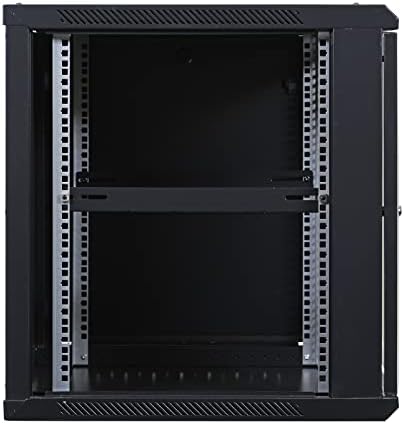 AEONS Pro Series Wall Mount Floor Standing 19-Inch IT Server Rack Network Cabinet Enclosure 12U 24" Mid-Depth Glass Door Black - Image 5