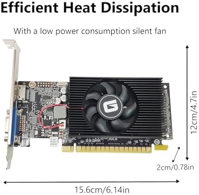 GeForce GT 610 2G DDR3 Low Profile Graphics Card, PCI Express 1.1 x16, HDMI/VGA, Entry Level GPU for PC, SFF and HTPC, Compatible with Win11 - Image 3