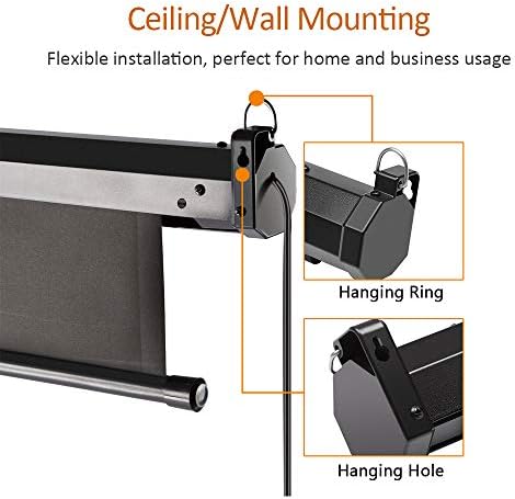Auto Motorized Projector Screen with Remote Control, 120 inch, 4:3 Ratio - Image 4