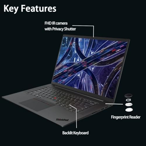 Lenovo ThinkPad P1 Mobile Workstation Laptop (16" 2K 165Hz, Intel 14-Core i7-13800H, 32GB DDR5, 1TB SSD, NVIDIA RTX A1000 6GB) 2 x Thunderbolt 4, Fingerprint, Backlit, IR Webcam, IST Hub, Win 11 Pro - Image 5