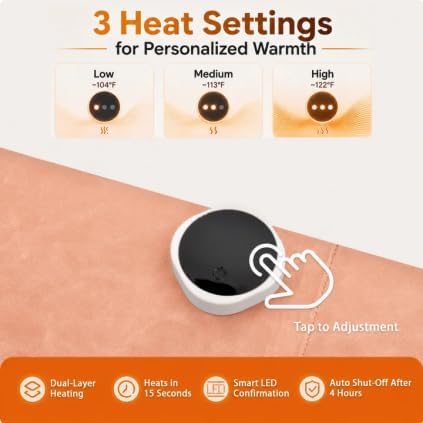Heated Desk Pad Mouse Mat - Keyword Hand Warmer for Office Desktop, Pink - Image 3