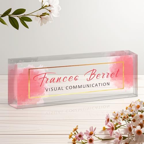 Ship Next Day Desk Name Plate Personalized, Custom Name Plate for Desk by Unknown