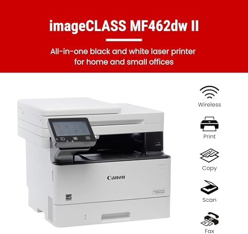 Canon imageCLASS MF462dw II - Wireless, Monochrome Duplex Laser Printer - Image 2