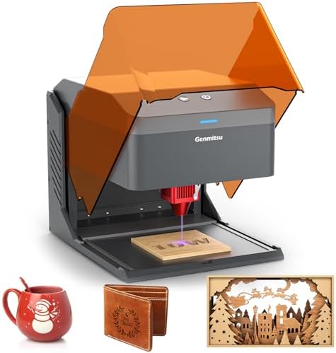 Genmitsu Kiosk 10W 10000mW Laser Engraver, portable cutter with Enclosure by SainSmart