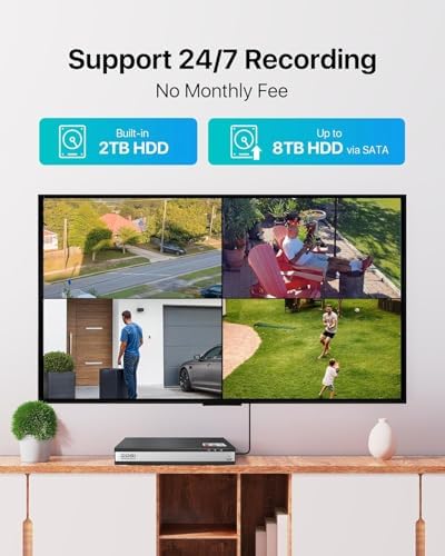 ZOSI 16CH 1080P Home Security Camera System, 8pcs 2MP CCTV Cameras, 2TB HDD - Image 5