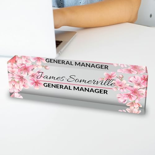 Desk Name Plate Personalized, Custom Name Plate for Desk, Acrylic Desktop Accessories, Office Gift & Decor for Women Men, Teacher Nurse Boss Employee Appreciation Gifts - Image 5