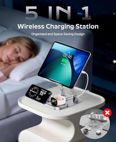 Meifigno 65W 5 in 1 Wireless Charging Station for Apple Multiple Devices - Image 2