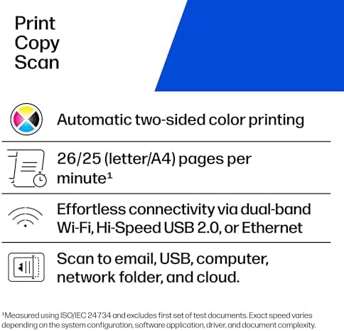 HP Color LaserJet Pro MFP 3301sdw Wireless All-in-One Color Laser Printer, Office Printer, Scanner, Copier, ADF, Duplex, Best-for-Office (499Q3F) - Image 2