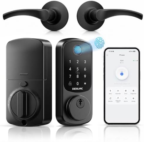 DESLOC B200 Fingerprint Smart Lock with 2 Ergonomic Curved Handles by DESLOC