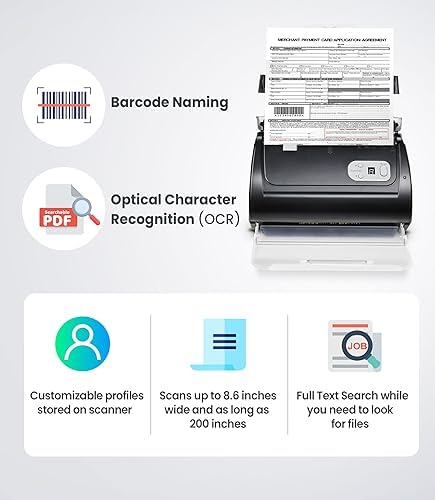 Plustek PS188 High Speed Double-Sided Color Document Scanner, with Automatic Document Feeder (ADF), 30 Pages Per Minute, Support Windows 7/8/10/11 - Image 3