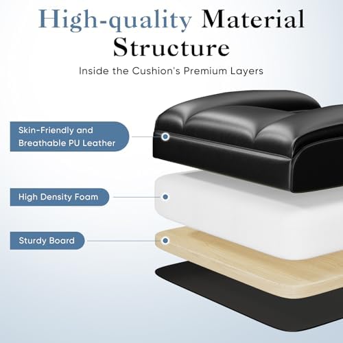 DUMOS Big and Tall Home Office Desk Chair, Executive Chair with Footrest - Image 5