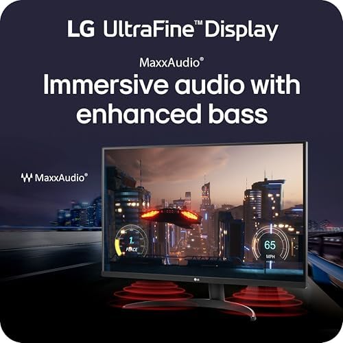 LG 32UR500K-B Ultrafine 32-inch 4K UHD (3840x2160) Computer Monitor HDR10 Built-in Speaker x2 OnScreen Control Reader Mode Flicker Safe Borderless Design HDMIx2 DisplayPort Black - Image 4