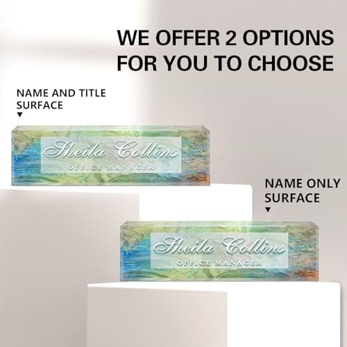 Custom Name Plate for Desk, Employee Appreciation Gifts, Office Decor - Image 2