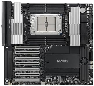 ASUS Pro WS WRX90E-SAGE SE EEB Workstation Motherboard, AMD Ryzen™ Threadripper™ PRO 7000 WX-Series, ECC R-DIMM DDR5, 32 Power-Stage,7xPCIe 5.0x16, PCIe 5.0 M.2, 10Gb & 2.5Gb LAN, Multi-GPU Support - Image 2