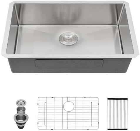 30 Inch Undermount Stainless Steel Kitchen Sink by Couoko