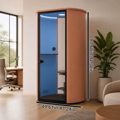 Soundproof Booth with 1 Person Single Work Pod (Blue) - Image 2