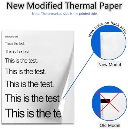 Thermal Paper 8.5 x 11 Inch for Thermal Printers, 100 Sheets, BPA-Free - Image 2