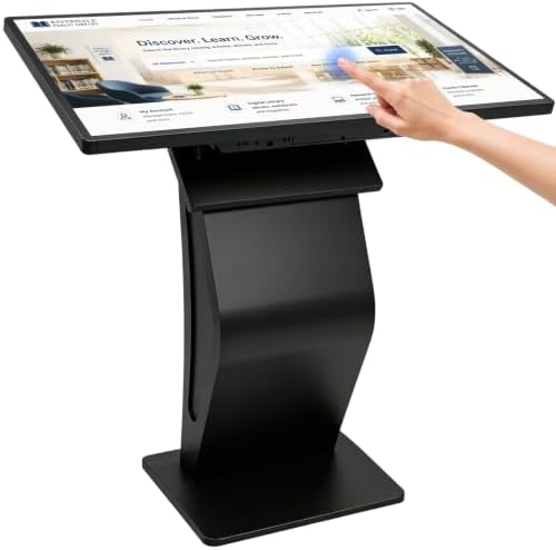 32 inch Touch Screen Kiosk, Windows11 System(8+128g), K-Style Stand Inquiry Machine, Human–Machine Interaction Smoothly for Mall Navigation/Self-Ordering/Advertising/Retail Store by Unknown