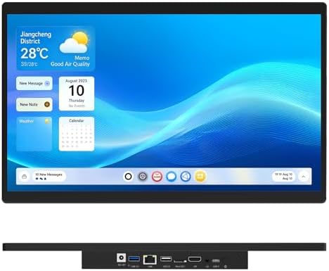 15.6" All-in-One Industrial Panel PC, Android 12 Fanless Tablet RK3399 4GB RAM/64GB ROM, Rugged Embedded Touchscreen Computer 1920 * 1080 IPS，WiFi 5 Bluetooth 4.2 for Automation/Kiosk/Bar/Warehouse by HIGOLEPC