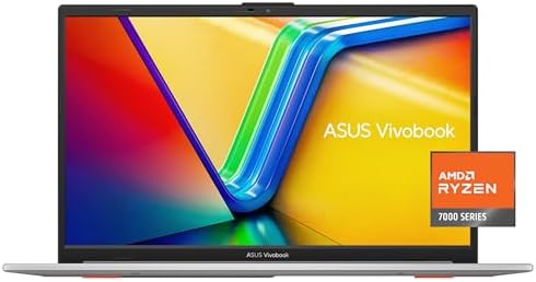 ASUS Vivobook Go 15.6” Slim Laptop, AMD Ryzen 5 7520U, 8GB, 512GB, Windows 11 Home, Cool Silver, Military Grade Durability, Fast Charging, Webcam Shield, E1504FA-AS54 by Unknown
