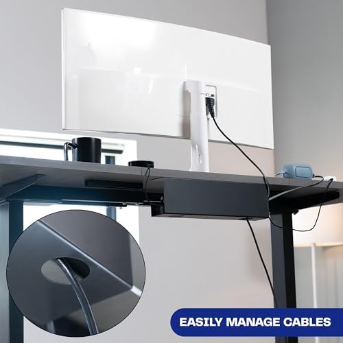VIVO Low Profile 17 in Under Desk Cable Management Tray - Image 5