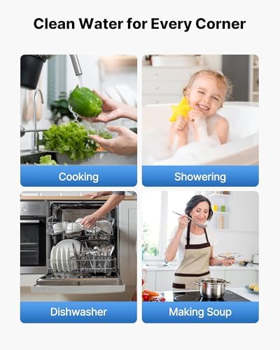 VEVOR Whole House Water Filter System, 3-Stage | Sediment, GAC, CTO | 20 x 4.5 Granular Activated Carbon Home Water Purifier Filter, Reduce Chlorine, Chemicals, VOCs, Bad Taste, Odor, Rust - Image 6
