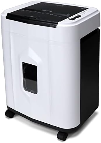 Aurora AU120MB 120-Sheet Auto Feed High Security Micro-Cut Paper Shredder / 30 Minutes (White/Black) by Aurora