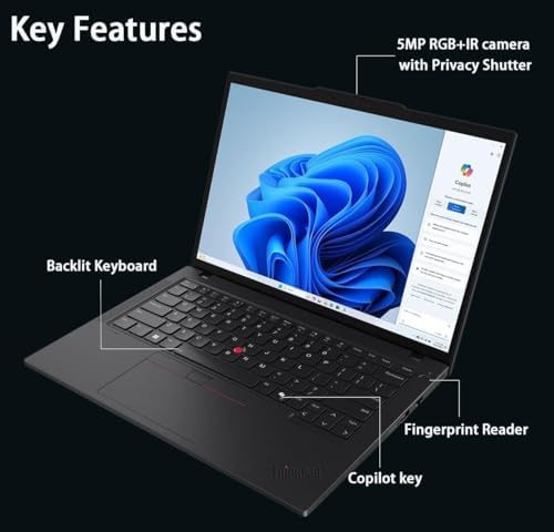 Lenovo ThinkPad T14 Gen 6 Business Laptop 14" FHD+ IPS, Intel Ultra 7 255U, 64GB DDR5 RAM, 1TB SSD, 5MP Webcam, Fingerprint, Backlit, Wi-Fi 6E, 2 Thunderbolt 4, AI PC, W11P - Image 5