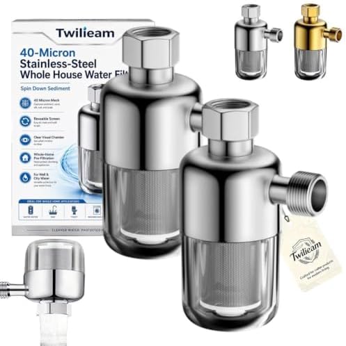 40‑Micron Stainless‑Steel Whole House Water Filter, Spin Down Sediment by Unknown