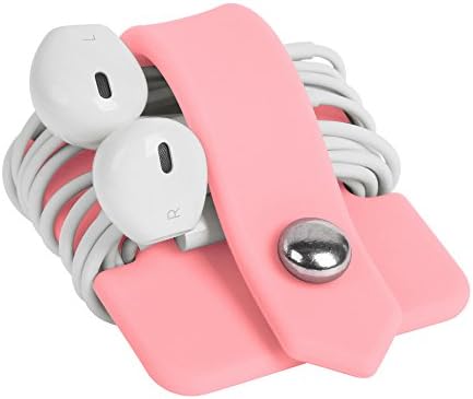 Cord Organizer Earbuds Holder Earphones Wrap Headset Headphone Wrap Winder Cord Manager Cable Winder Pink - Image 2