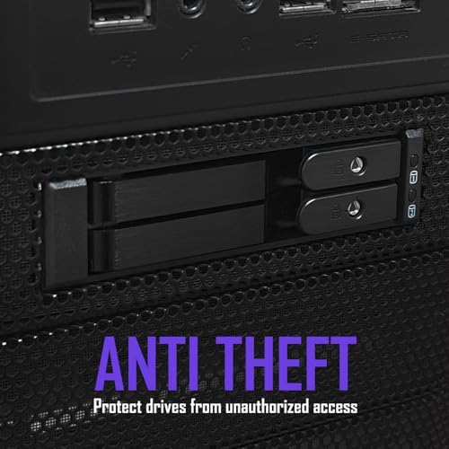 Kingwin Mobile Rack for 2 x U.2/U.3 NVMe SSD Ultra-Fast Oculink Connectivity High-Performance Storage Solution, Hot-Swap, Tool-Free 2.5” NVMe SSD Aluminum Enclosure Maximum Speed 64 Gb/s - Image 5