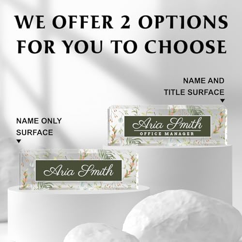 Custom Name Plate for Desk, Acrylic Desk Name Plate Personalized, Employee Appreciation Gifts, Office Desk Accessories for Woman Teacher Nurse, Coworker Gifts for Manager Assistant - Image 5