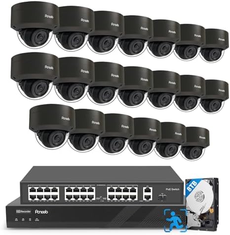 32 Channel Security Camera System PoE with 8TB HDD, PD54B2032-5M by PANOOB