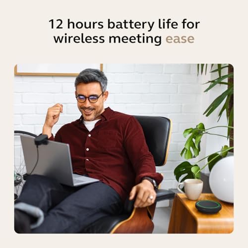 Jabra Speak2 55 Wireless Bluetooth Speakerphone (2025 Edition), Dark Grey - Image 4