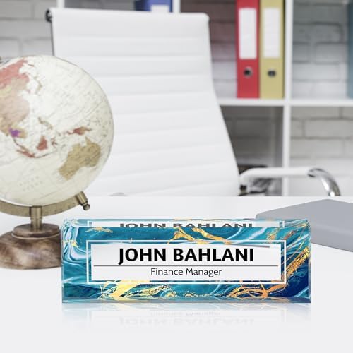 Custom Name Plate for Desk, Desk Name Plate Personalized Office Desk Decor for Women and Men, Employee Appreciation Gifts Office Gifts for Boss, Manager, Teacher, Nurse - Image 3