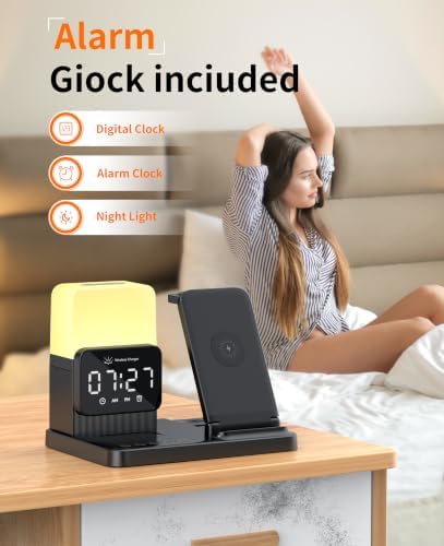 6-in-1 Wireless Charging Station,Charger Stand for Apple Devices for Gifts - Image 5