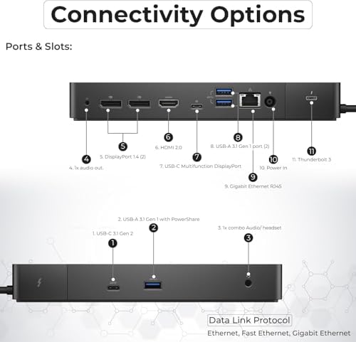 Dell WD19TB Thunderbolt Dock 180W with HDMI, DisplayPort & USB (Renewed) - Image 4