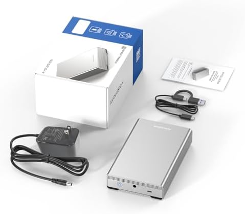 Avolusion PRO-G2 10TB USB 3.2 Gen 2 (10Gbps) External Hard Drive for Windows/MacOS (Silver) - Image 5