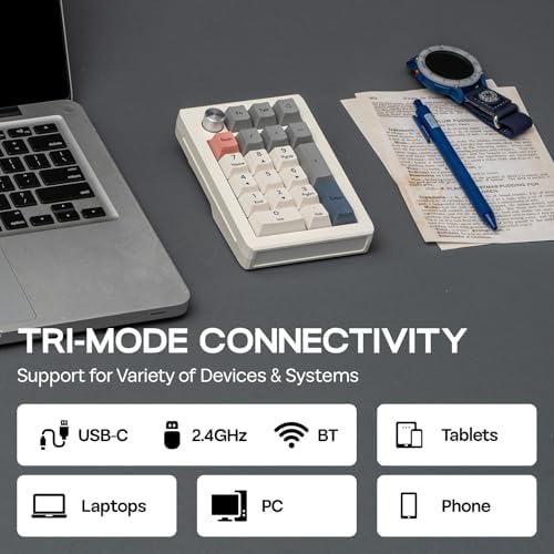EPOMAKER EK21 VIA Gasket Number Pad w/ 1000mAh Battery, BT 5.0/2.4GHz/Wired - Image 4