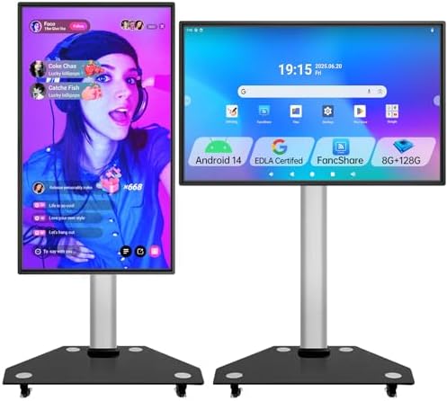 JAV Smart Board 43 Inch,Electronic Interactive Smartboard for Classroom Office Home, Screen Mirroring from Android OS Board for Presention Annotation Live Streaming (Wall Mount Included) by JAV