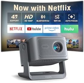 VISSPL 3000 ANSI Smart 4K Projector, AI Auto Focus, 3D Dolby Audio by VISSPLPROJECTOR