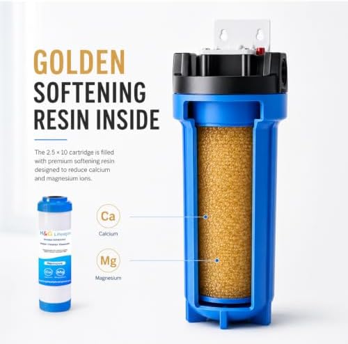 H&G Lifestyles Inline Water Softener for Water Heater, Scale Inhibitor - Image 3