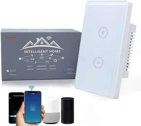 Zigbee Smart Touch Wall Light Switch, App/Voice Control, Night Vision, Tuya Gateway Required (White, 2 Gang（Neutral Wire Required）) - Image 6