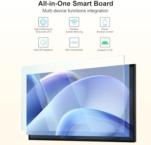49" Smart Board – 8-Core 8K Android 12, RK3588 Chip, 8GB+64GB, Eshare Wireless Mirroring with Phone Control, for Classroom Teaching, Live Streaming, and Office Meetings (Board Only) - Image 2