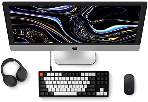 Keychron C1 87 Key TKL Wired Mechanical Keyboard for Mac Windows, 80% Layout Gateron Brown Switch White LED Backlit Double-Shot ABS Keycaps, USB-C Gaming Keyboard for Gamer/Typists/Office - Image 3