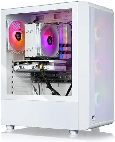 Thermaltake LCGS View i460T R4 Gaming Desktop (Intel Core™ i5-13400F, ToughRam DDR4 3600Mhz 16GB RGB Memory, NVIDIA GeForce® RTX 4060 Ti, 1TB NVMe M.2, Windows 11) S2QT-B66R-46T-LCS by Thermaltake
